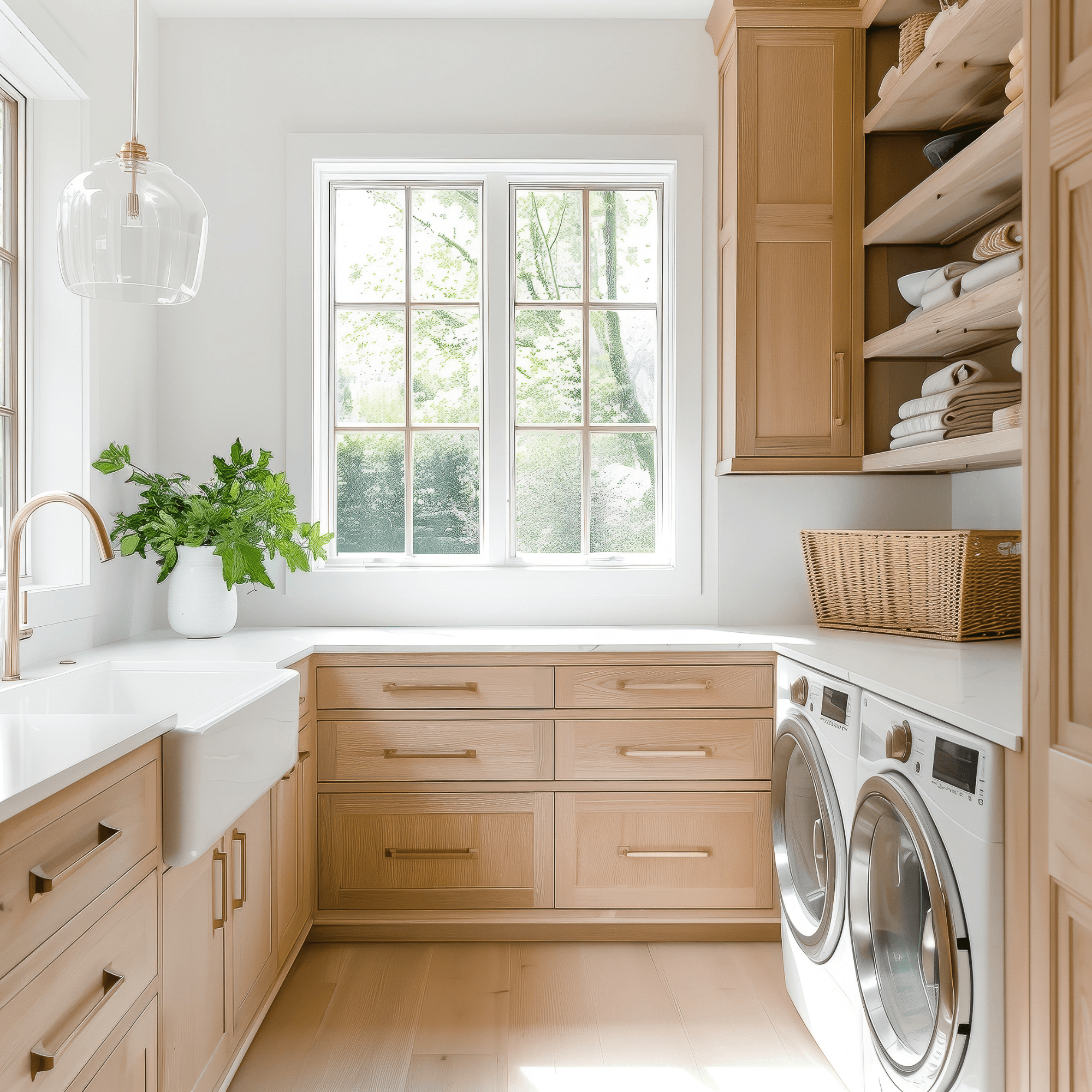 Bath and laundry room combo