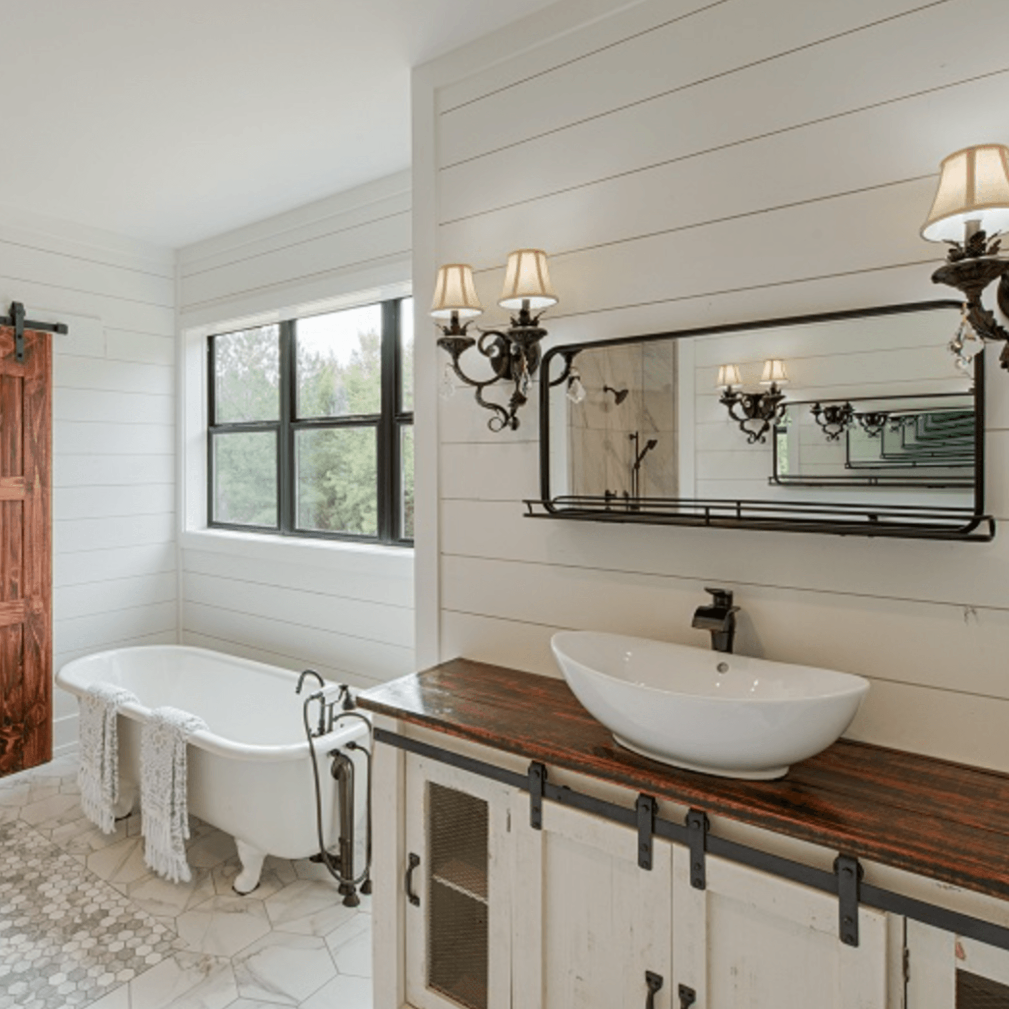 Farmhouse master bath