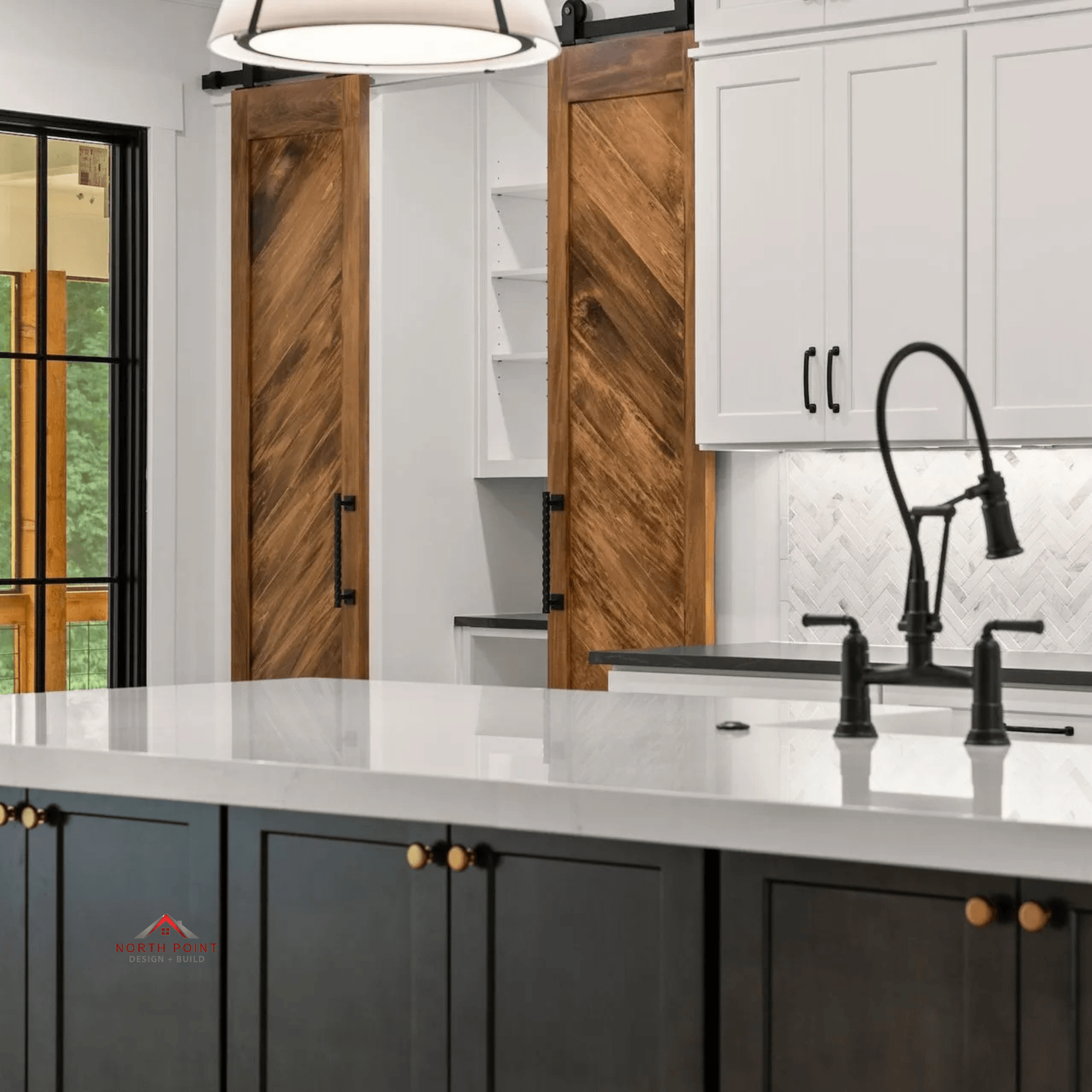 White upper and dark lower with custom accents